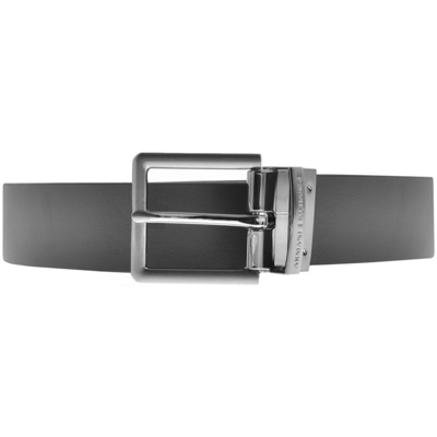 Shop Armani Exchange Reversible Belt Black