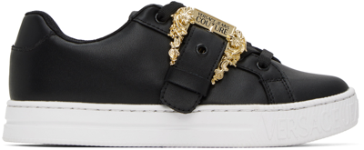 Shop Versace Jeans Couture Black Court 88 Sneakers In E899 Black