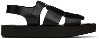 Shop By Malene Birger Black Kleva Sandals In 050 Black