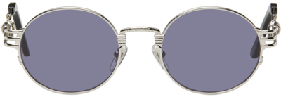 Shop Jean Paul Gaultier Silver 56-6106 Sunglasses In 91 Silver