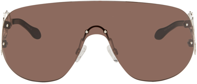 Shop Vaillant Silver & Brown Td Kent Edition Piscine Sunglasses