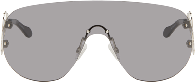 Shop Vaillant Silver & Gray Td Kent Edition Piscine Sunglasses In Black
