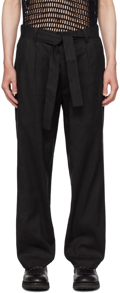 Shop Commas Black Tailored Trousers