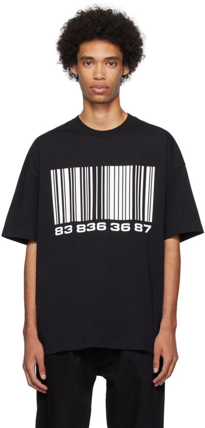 Shop Vtmnts Black Barcode T-shirt