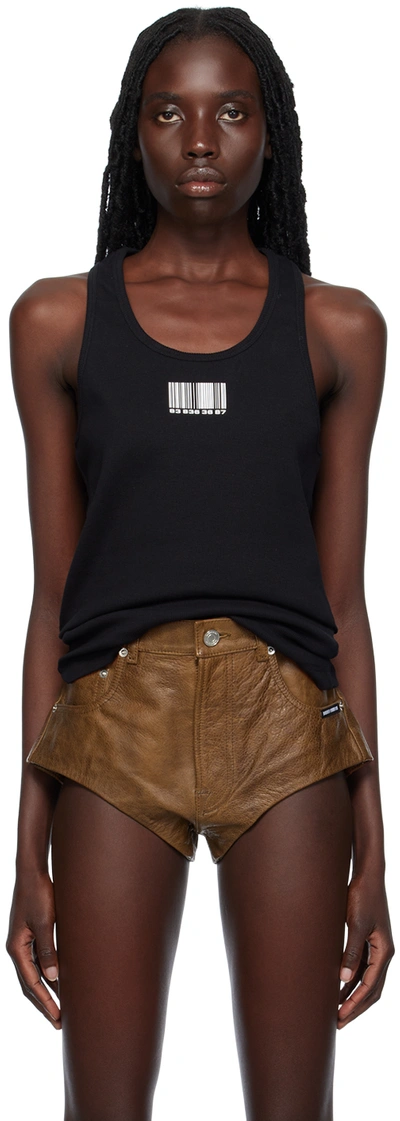 Shop Vtmnts Black Barcode Tank Top