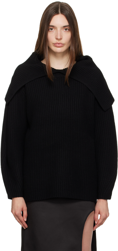 Shop By Malene Birger Black Fevila Sweater In 050 Black