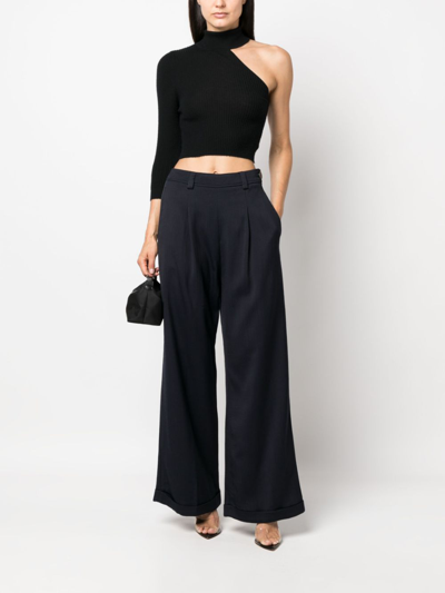 Forte Forte Wide-leg Tailored-cut Trousers In Blue