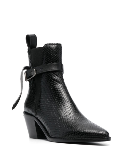 Shop Zadig & Voltaire Tyler 65mm Cowboy Boots In Black