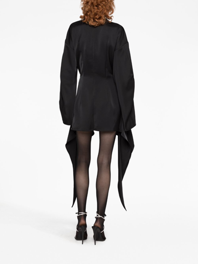 Attico Synthetic Fibers Dress In Black