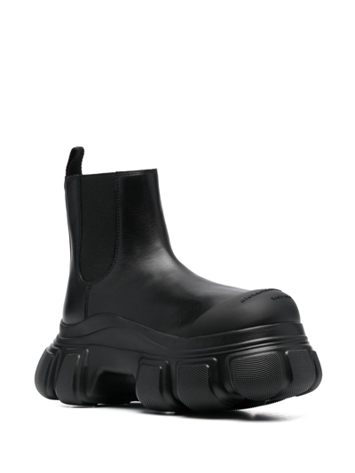 Shop Alexander Wang Storm Leather Ankle Boots In Black