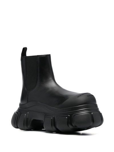 Alexander Wang Storm Leather Chelsea Boots In Black