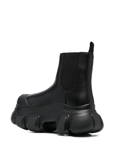 Shop Alexander Wang Storm Leather Ankle Boots In Black