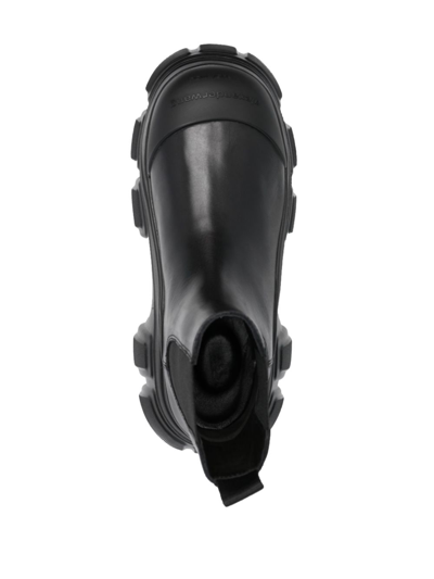 Alexander Wang Storm Leather Chelsea Boots In Black