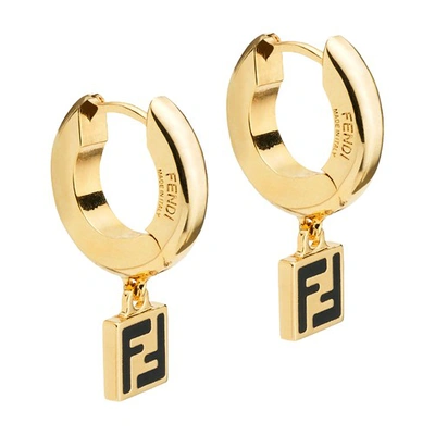 Shop Fendi Forever  Earrings In Dore
