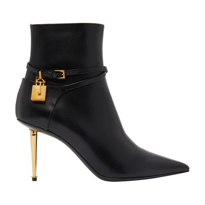 Shop Tom Ford Padlock Boots In Black