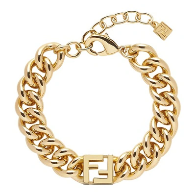 Shop Fendi Forever  Bracelet In Dore