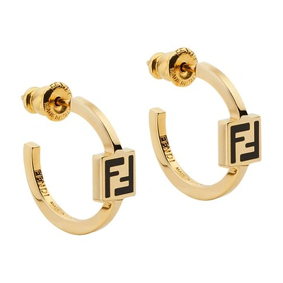 Shop Fendi Forever  Earrings In Dore__1