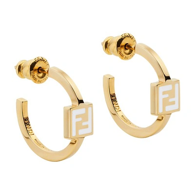 Shop Fendi Forever  Earrings In Dore