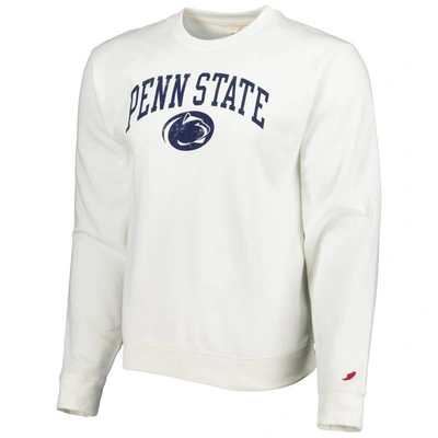Shop League Collegiate Wear White Penn State Nittany Lions 1965 Arch Essential Lightweight Pullover Sweat
