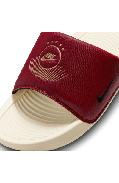 Shop Nike Victori One Sport Slide In Team Red/ Black-muslin