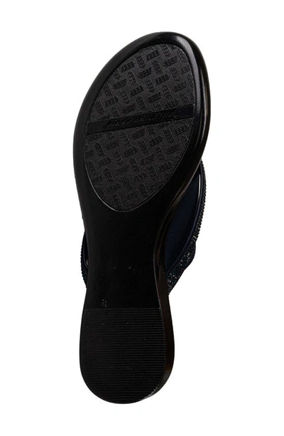Shop Italian Shoemakers Sorbi Thong Sandal In Navy