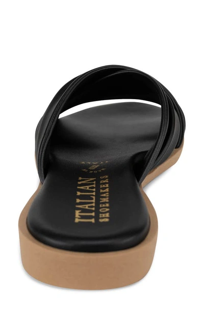 Italian Shoemakers Hachi Slide Sandal In Black