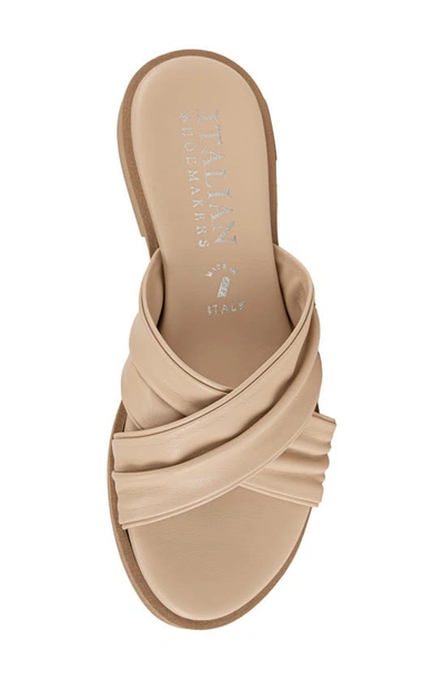 Italian Shoemakers Hachi Slide Sandal In Nude