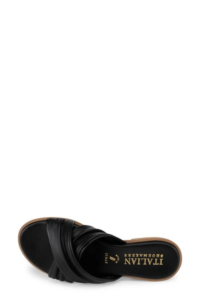 Italian Shoemakers Hachi Slide Sandal In Black