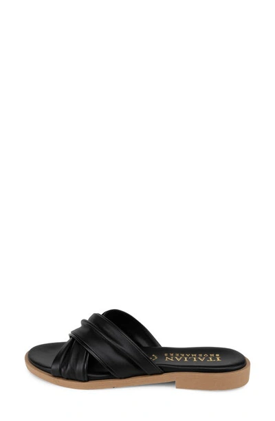 Italian Shoemakers Hachi Slide Sandal In Black
