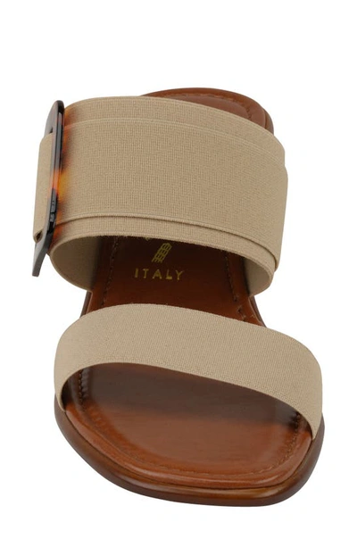 Shop Italian Shoemakers Dawna Mid Heel Sandal In Taupe