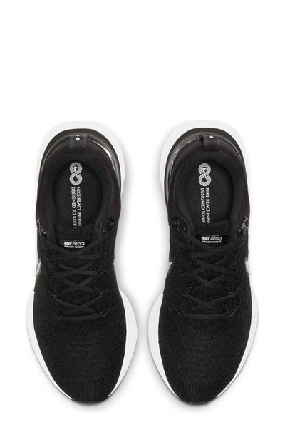 Shop Nike React Infinity Run Flyknit 2 Running Shoe In Black/ White/ Iron Grey