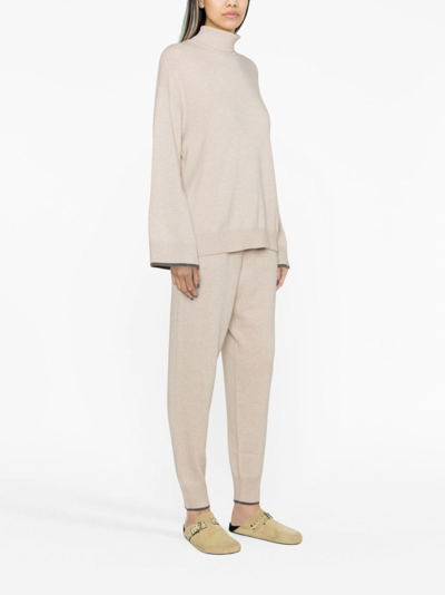 Brunello Cucinelli Fine-knit Cashmere Sweatshirt In Neutrals