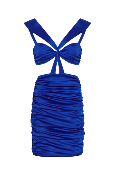 Shop Nana Gotti Pansy Dress In Blue