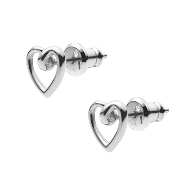 Fossil Women's Silver-tone Stud Earring In Silver