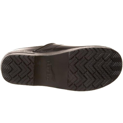 Shop Dansko Wide Pro Cabrio Womens Leather Work Shoe Clogs In Black