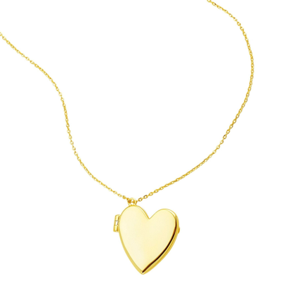 Shop Adornia Heart Locket Gold In Yellow