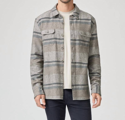 Shop Paige Men's Williams Shirt In Blue Hickory In Multi