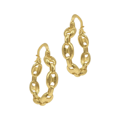 Shop Adornia Mariner Hoops Gold In Yellow
