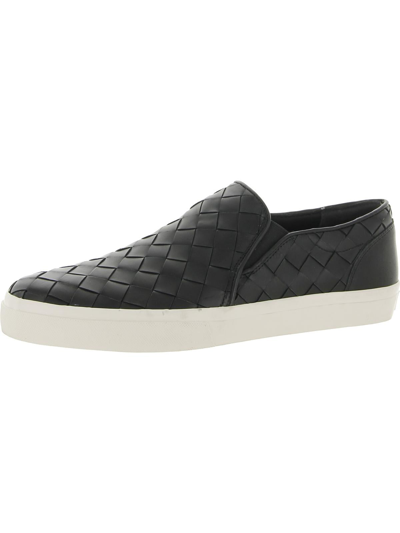 Shop Vince Fletcher Mens Slip On Woven Casual And Fashion Sneakers In Black