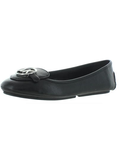 Michael Michael Kors Lillie Moc Womens Leather Signature Driving Moccasins In Black
