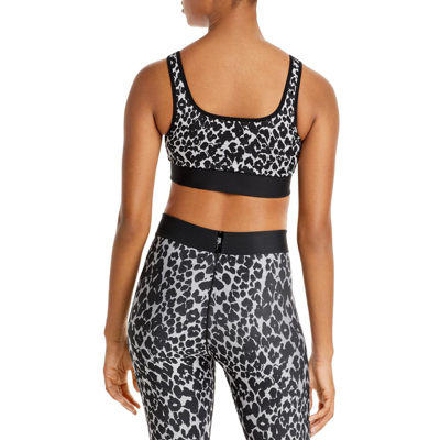 Shop Cor Designed By Ultracor Womens Printed Fitness Sports Bra In Black