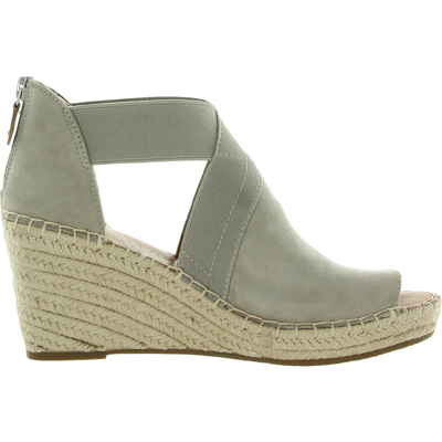 Shop Gentle Souls By Kenneth Cole Collen Womens Leather Platform Wedge Sandals In Grey