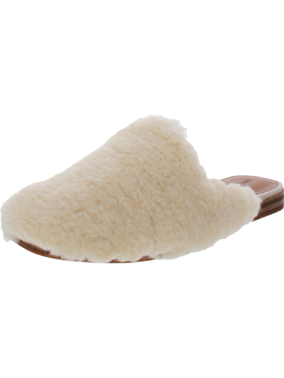 Shop Lucky Brand Colliey Womens Block Heel Casual Slide Slippers In White