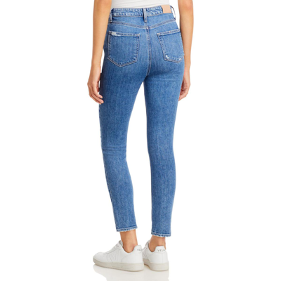Shop Paige Sarah Womens Vintage High Rise Slim Jeans In Multi