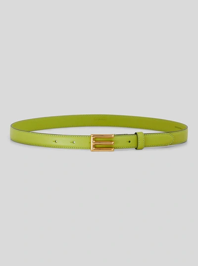 Shop Etro Belt With  Buckle In Green