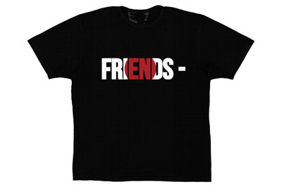 Pre-owned Vlone Friends Jpn T-shirt Black