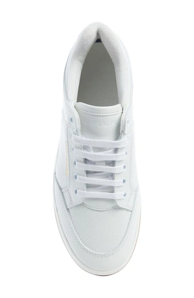 Shop Saint Laurent Sl/61 Low Top Sneaker In White Optical