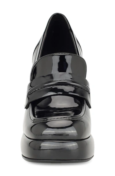 Nine West Zest Patent Loafer Pump In Black