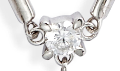 Bony Levy Aviva Drop Diamond Pendant Y-necklace In 18k White Gold