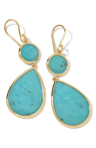Shop Ippolita Rock Candy Drop Earrings In Turquoise